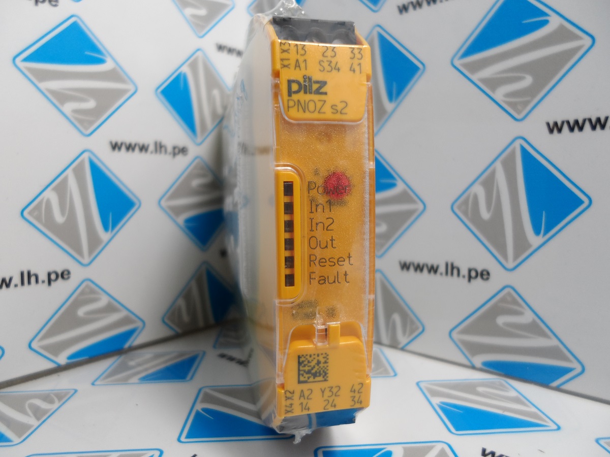 750102 PNOZ s2         Módulo de relay de seguridad, 24VDC, 3x NO